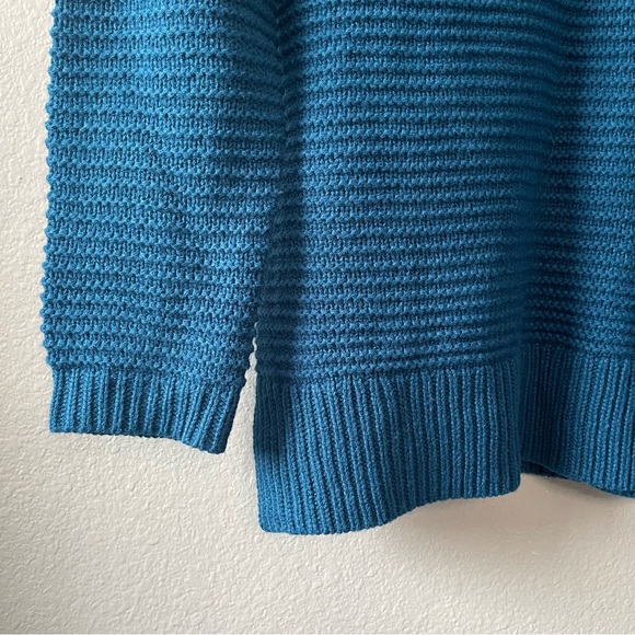 PrinStory Blue Chunky Turtle Neck Tunic Sweater - Picture 7 of 9